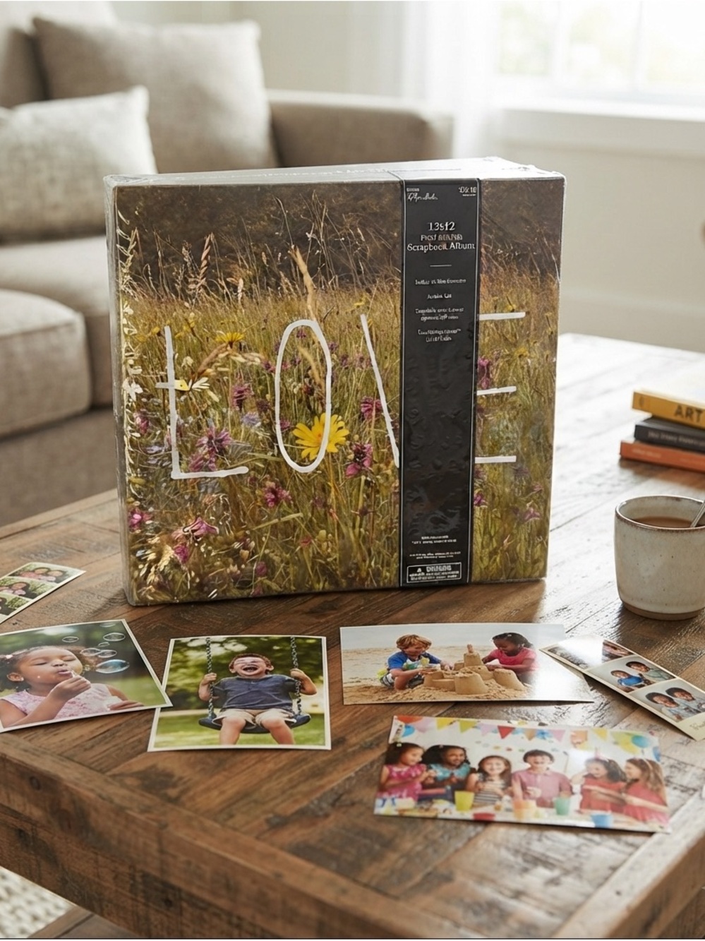 Love Scrapbook Album with Floral Design NWT
